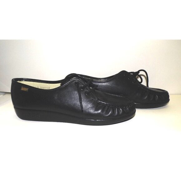 SAS black 10.5M Tripad Comfort Oxford Lace up flats wedge - Picture 5 of 7
